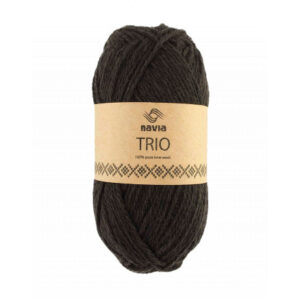 Navia Trio Garn 36 Mörk Brun