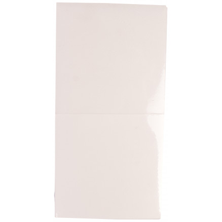 Passepartoutkort Vit 12,5x12,5cm u/hål - 25 st