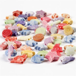 Pastellmix, stl. 9-12 mm, Hålstl. 1,2 mm, ca. 380 st., 110 g, 175 ml/ 1 förp.