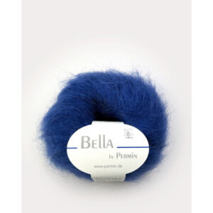 Permin Bella Mohair Garn 78 Kungsblå