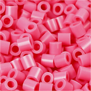 Photo Pearls, stl. 5x5 mm, Hålstl. 2,5 mm, medium, gml. rosa (25), 1100 st./ 1 förp.