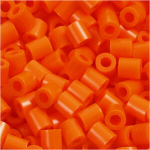Photo Pearls, stl. 5x5 mm, Hålstl. 2,5 mm, medium, orange klar (13), 1100 st./ 1 förp.