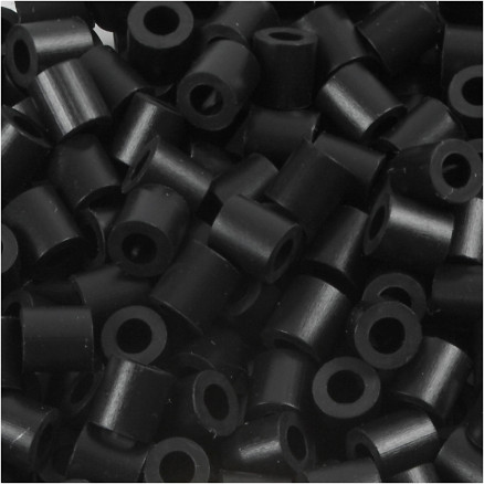 Photo Pearls, stl. 5x5 mm, Hålstl. 2,5 mm, medium, sort (1), 1100 st./ 1 förp.