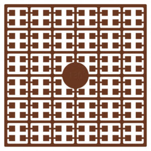 Pixelhobby Midi Pärlor 130 Mörk Mahognybrun 2x2mm - 140 pixels