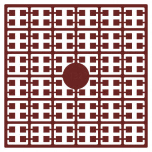 Pixelhobby Midi Pärlor 132 Mörk Julröd 2x2mm - 140 pixels