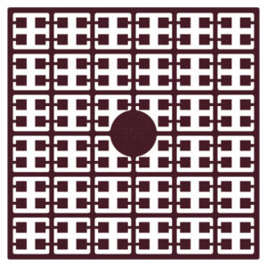 Pixelhobby Midi Pärlor 303 Mörk Röd Granat 2x2mm - 140 pixels