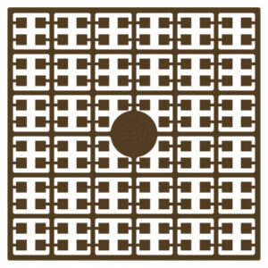 Pixelhobby Midi Pärlor 330 Extra Mörk Hasselnöt 2x2mm - 140 pixels