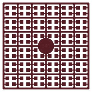 Pixelhobby Midi Pärlor 340 Extra mörk Granat 2x2mm - 140 pixels
