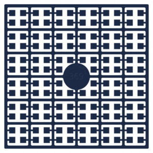 Pixelhobby Midi Pärlor 369 Extra mörk Marin Blå 2x2mm - 140 pixels