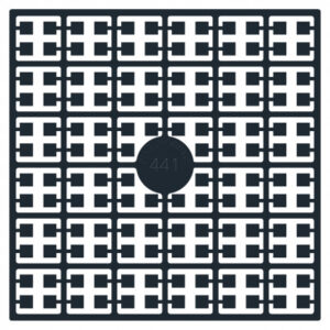 Pixelhobby Midi Pärlor 441 Svart 2x2mm - 140 pixels