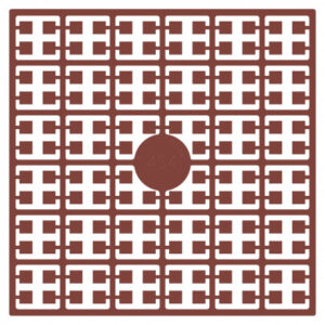 Pixelhobby Midi Pärlor 454 Mörk Rödbrun 2x2mm - 140 pixels