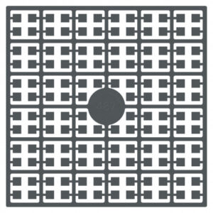 Pixelhobby Midi Pärlor 487 Väldigt Mörk Metallgrå 2x2mm - 140 pixels