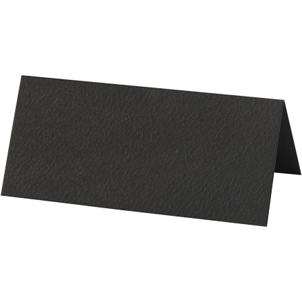 Placeringskort, stl. 9x4 cm, 220 g, svart, 20 st./ 1 förp.