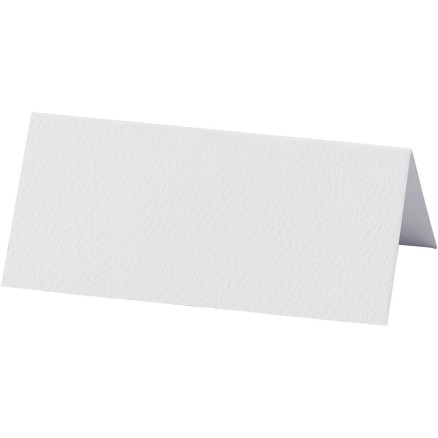 Placeringskort, stl. 9x4 cm, 220 g, vit, 20 st./ 1 förp.