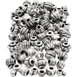 Plastpärlemix, stl. 7-11 mm, hålstl. 3 mm, 200 g