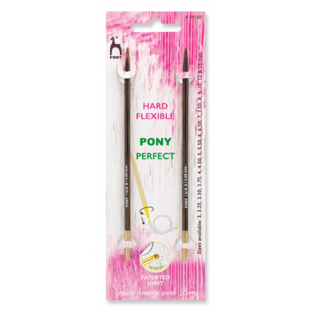 Pony Perfect Korta Ändstickor Trä 10,5cm 9,00mm / US13
