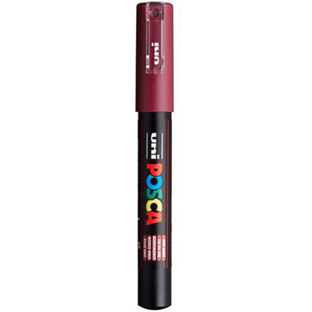 Posca Marker , nr. PC-1M, spets 0,7 mm, extra fine, red wine, 1 st.