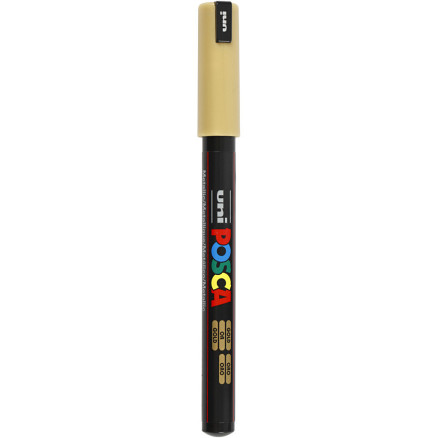 Posca Marker , nr. PC-1MR, spets 0,7 mm, extra fine, guld, 1 st.