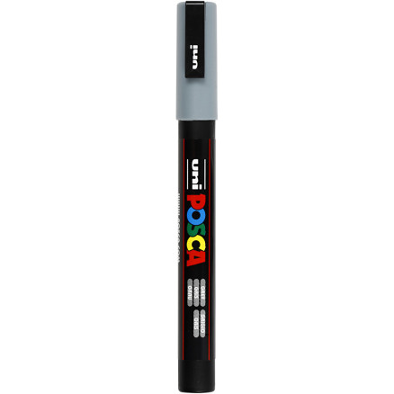Posca Marker , nr. PC-3M, spets 0,9-1,3 mm, Fine, grå, 1 st.