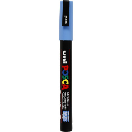 Posca Marker , nr. PC-3M, spets 0,9-1,3 mm, Fine, himmelsblå, 1 st.