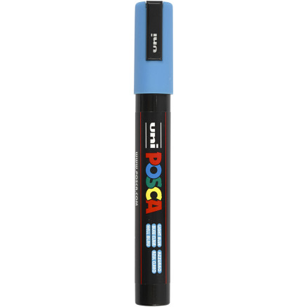 Posca Marker , nr. PC-5M, spets 2,5 mm, Medium, ljusblå, 1 st.