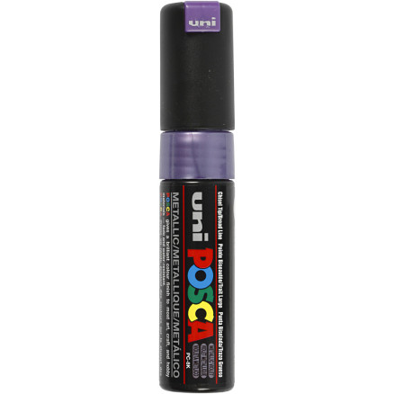 Posca Marker , nr. PC-8K, spets 8 mm, Broad, metalliclila, 1 st.