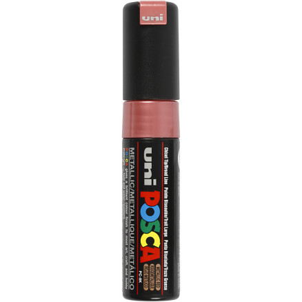 Posca Marker , nr. PC-8K, spets 8 mm, Broad, metallröd, 1 st.