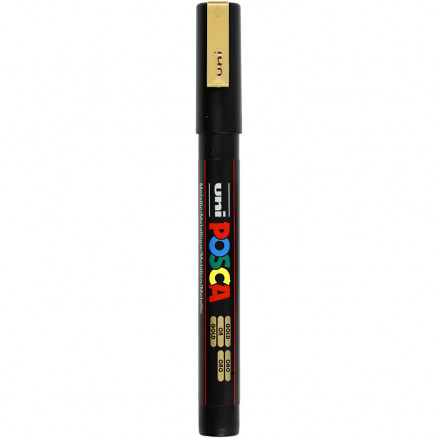Posca Tusch, spets: 0,9-1,3 mm, PC-3M, 1 st., guld
