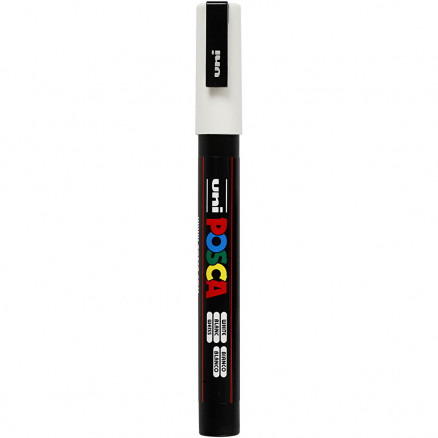 Posca Tusch, spets: 0,9-1,3 mm, PC-3M, 1 st., vit