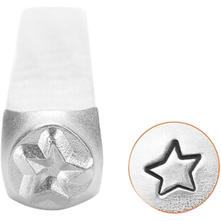 Prägelstämpel, stjärna, L: 65 mm, stl. 3 mm, 1 st.