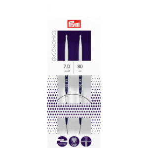 Prym Ergonomics Rundstickor Plast 80 cm 7,00 mm / 31,5 tum US10Â¾