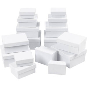 Rektangulära Askar, H: 3,5+4,5+5,5+6,5 cm, stl. 7,5x5 + 9,5x7 + 11,5x8,5 + 14x11 cm, 4x4 st./ 1 förp.