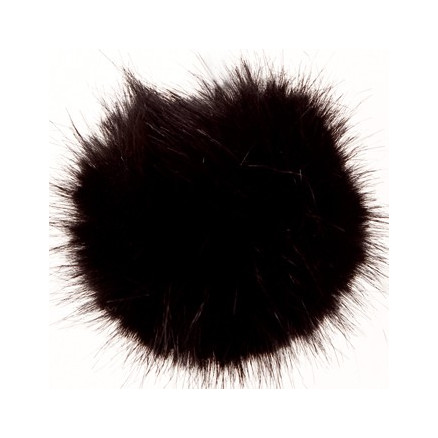 Rico Pompon Tofs Akryl Svart10 cm