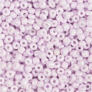 Rocaillepärlor, Dia. 3 mm, stl. 8/0, Hålstl. 0,6-1,0 mm, softrosa, 25 g/ 1 förp.