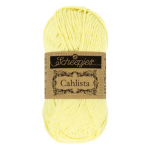 Scheepjes Cahlista Garn Unicolor 100 Citron Chiffong