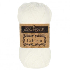 Scheepjes Cahlista Garn Unicolor 106 Snow White