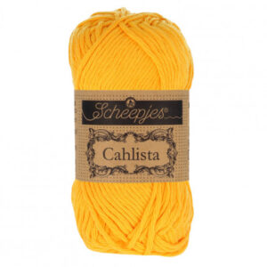 Scheepjes Cahlista Garn Unicolor 208 Yellow Gold