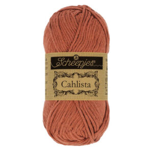 Scheepjes Cahlista Garn Unicolor 504 Tegelröd