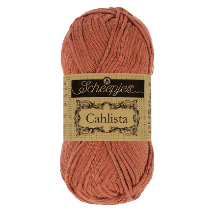 Scheepjes Cahlista Garn Unicolor 504 Tegelröd