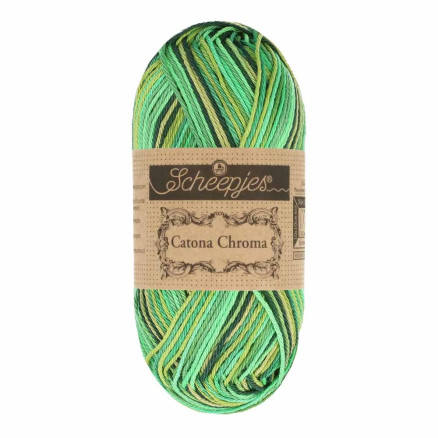 Scheepjes Catona Chroma Garn 015 Gräsmark