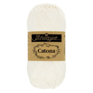 Scheepjes Catona Garn 105 Brude Hvid - 25g