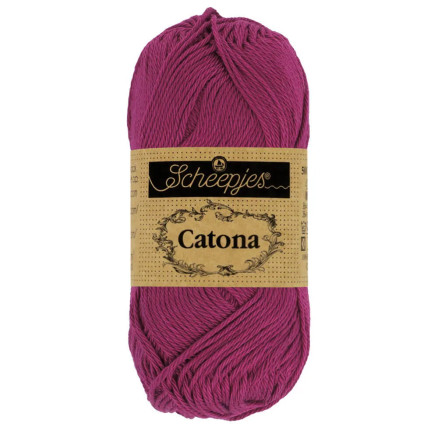 Scheepjes Catona Garn 128 Tyrian Lila - 10g