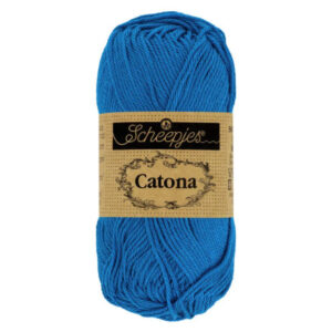 Scheepjes Catona Garn 201 Elektriskt Blå - 25g