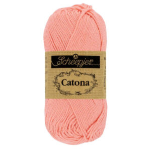 Scheepjes Catona Garn 264 Ljus Korall - 25g