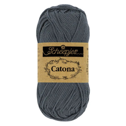 Scheepjes Catona Garn 393 Charcoal - 25g