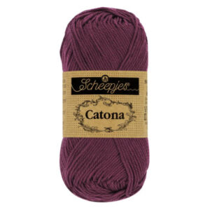 Scheepjes Catona Garn 394 Nyans Lila - 25g