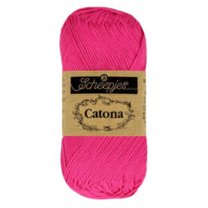 Scheepjes Catona Garn 604 Neonrosa - 10g