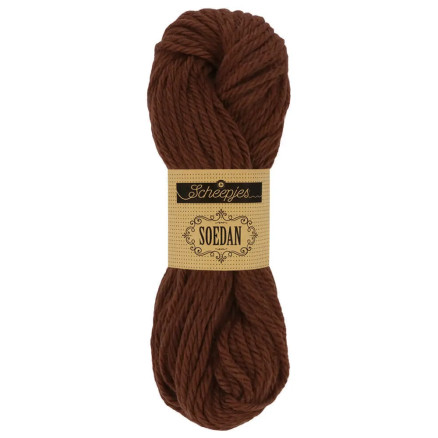 Scheepjes Soedan Garn 1338 Mörk Brun