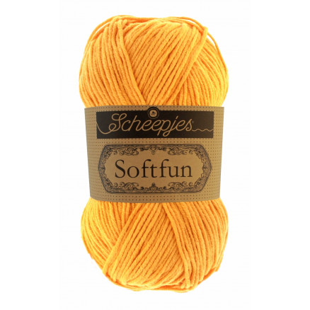 Scheepjes Softfun Garn Unicolor 2610 Ljus Orange