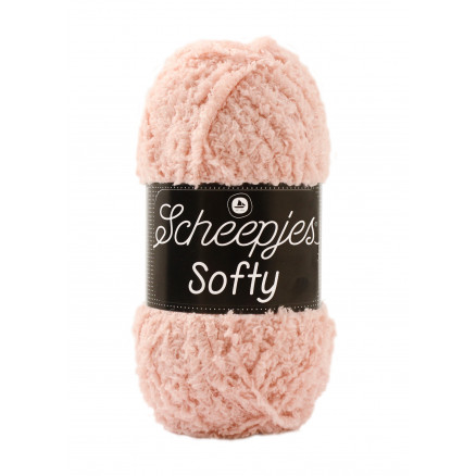 Scheepjes Softy Garn Unicolor 486 Dammig Rosa
